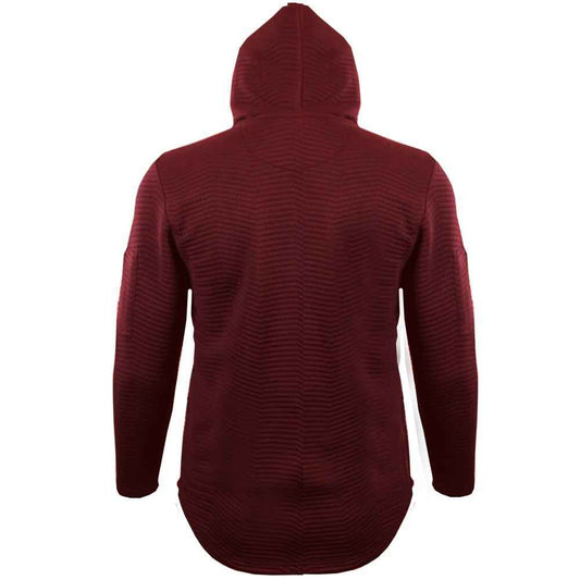 TEEK - M355 Makobi Jacquard Knit Hoody - Red JACKET TEEK MJ