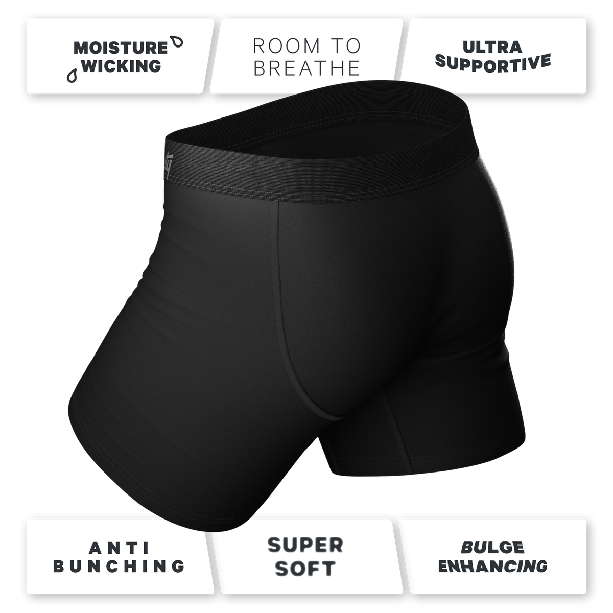 TEEK - The 009 | Black Tuxedo Ball Hammock® Pouch Underwear UNDERWEAR TEEK SH