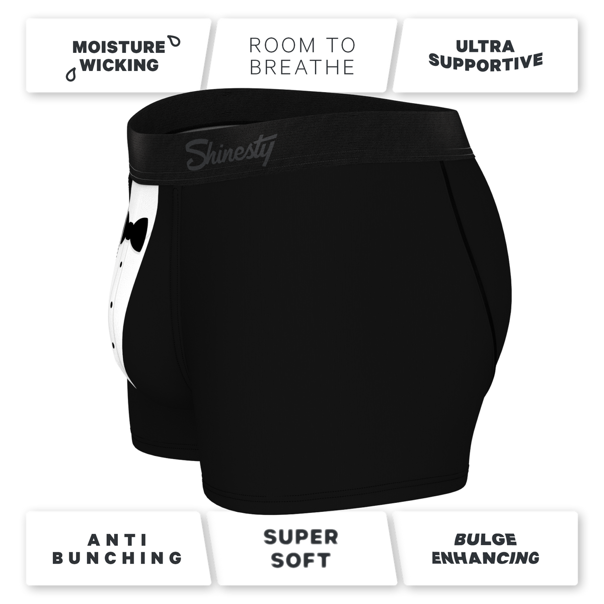 TEEK - The 009 | Black Tuxedo Ball Hammock® Pouch Trunks Underwear UNDERWEAR TEEK SH