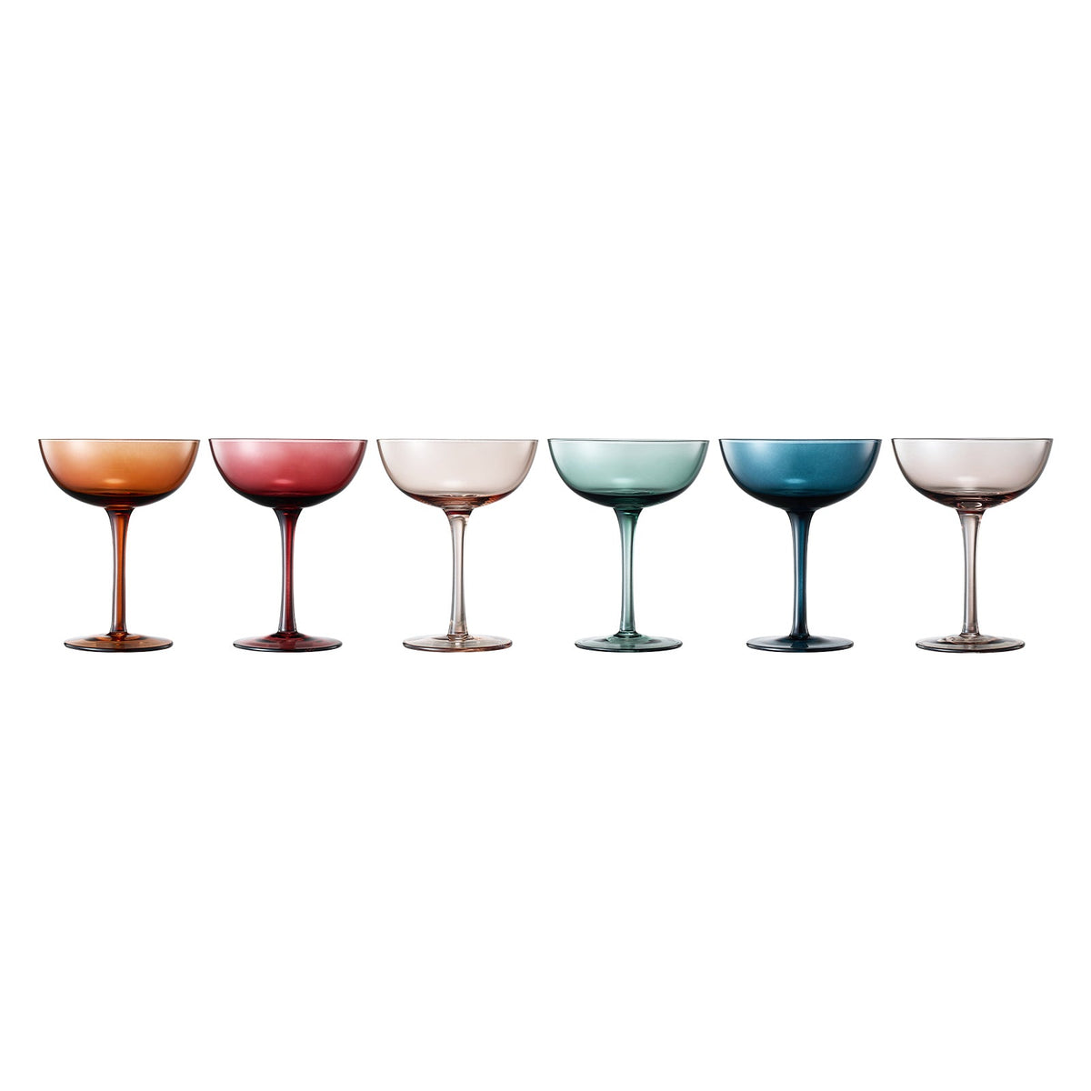 TEEK - Tonal Champagne Coupe Cocktail Glassware Set HOME DECOR TEEK KS