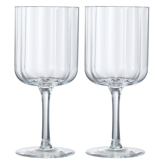 TEEK - Flower Stemmed Wine Glassware Clear Set HOME DECOR TEEK KS