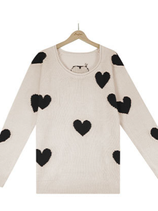 TEEK - Love V-Neck Knit Top SWEATER TEEK W