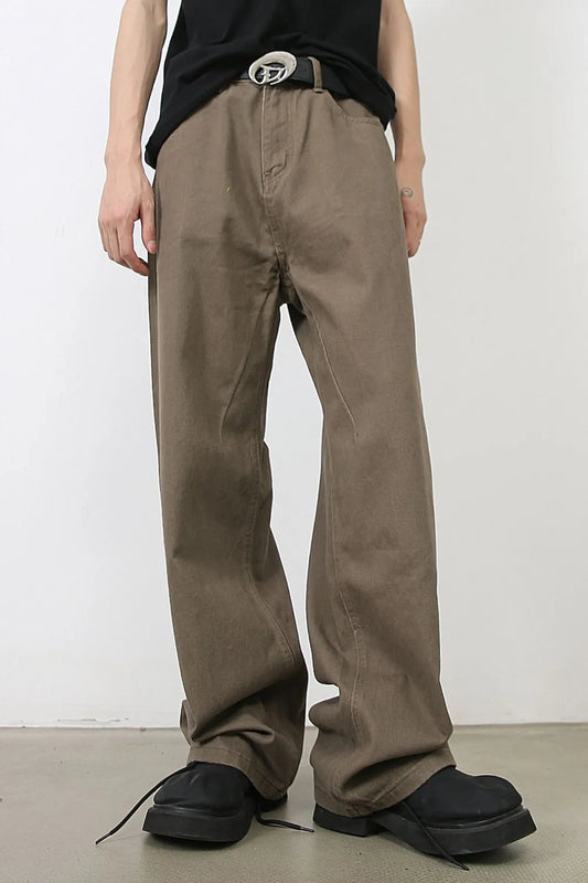 TEEK - Mens Taupe Baggy Pocketed Jeans JEANS TEEK Trend