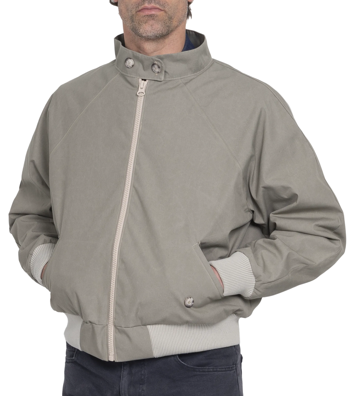 TEEK - Harrington Jacket - Pewter Cream JACKET TEEK DDA