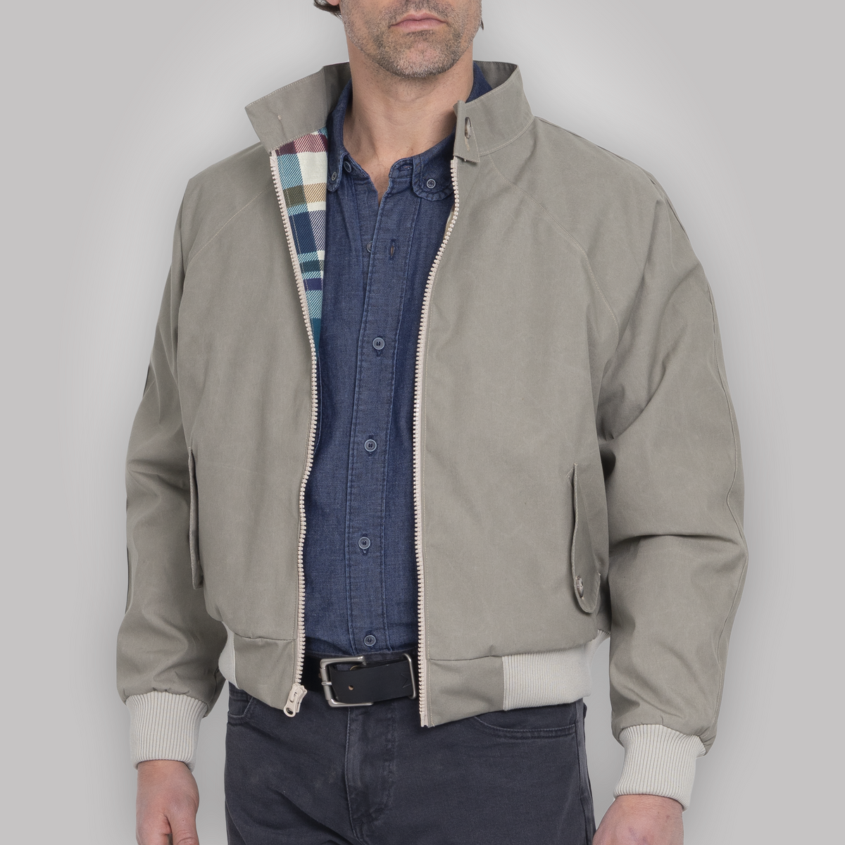 TEEK - Harrington Jacket - Pewter Cream JACKET TEEK DDA