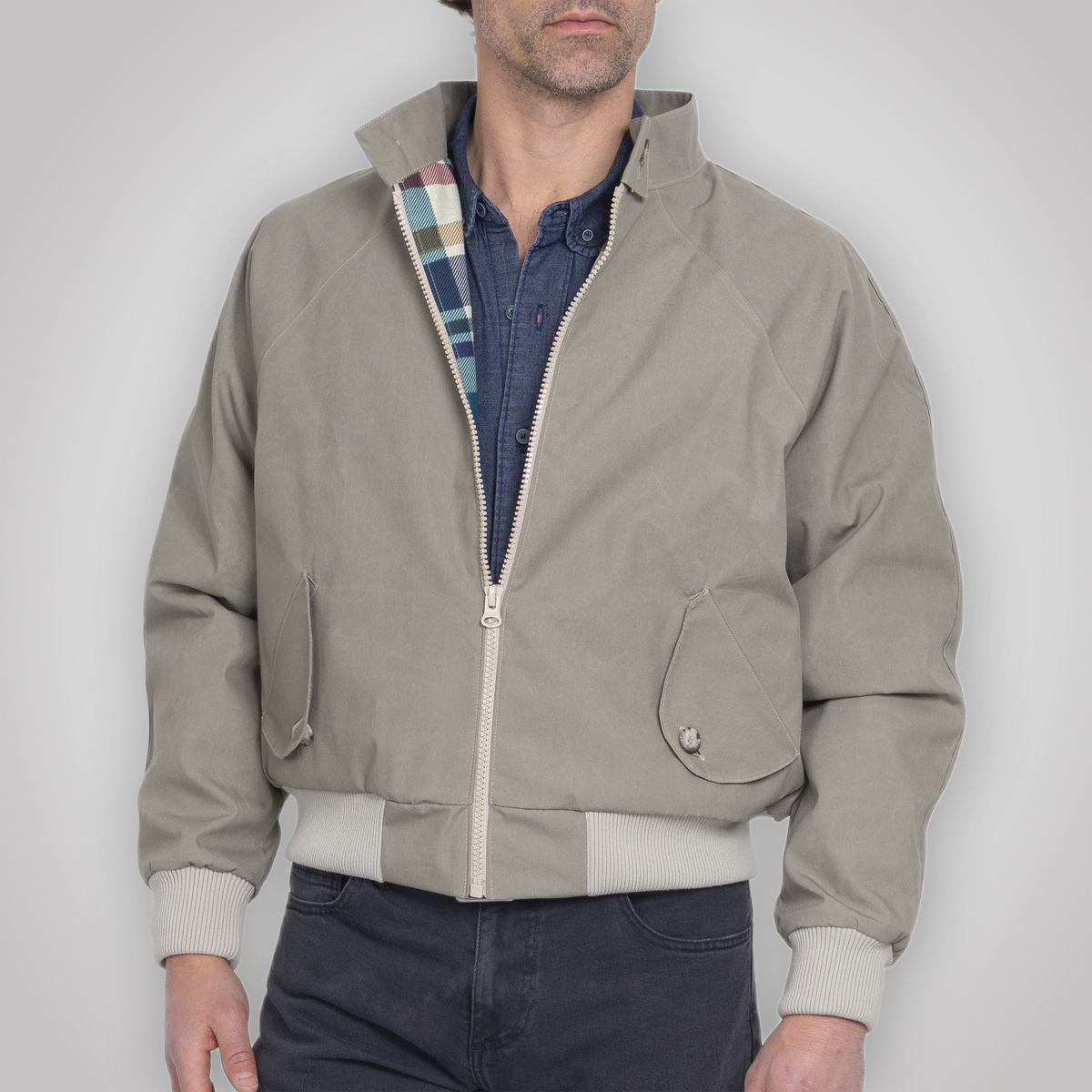 TEEK - Harrington Jacket - Pewter Cream JACKET TEEK DDA
