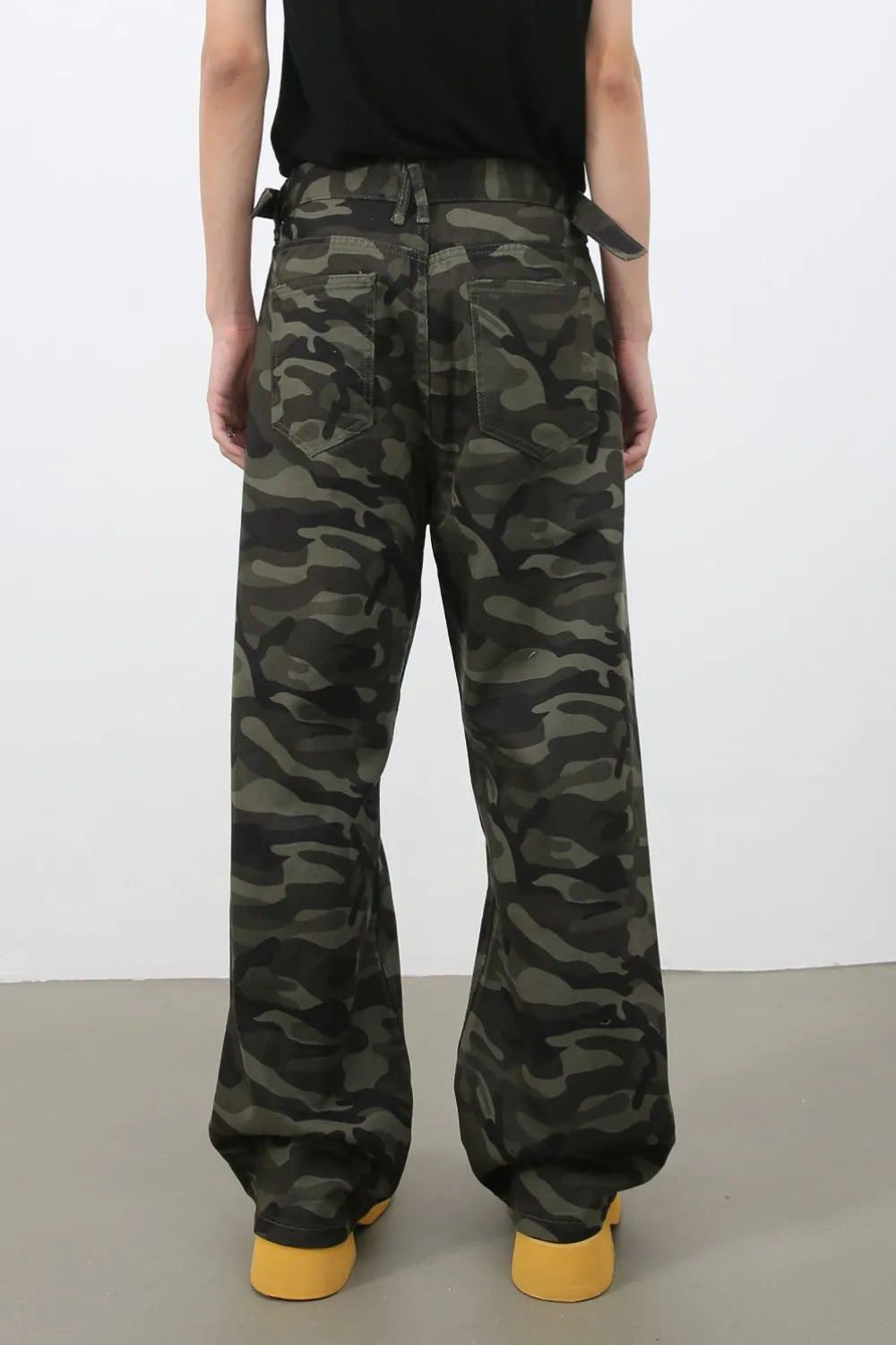 TEEK - Mens Black Camouflage Pocketed Jeans JEANS TEEK Trend