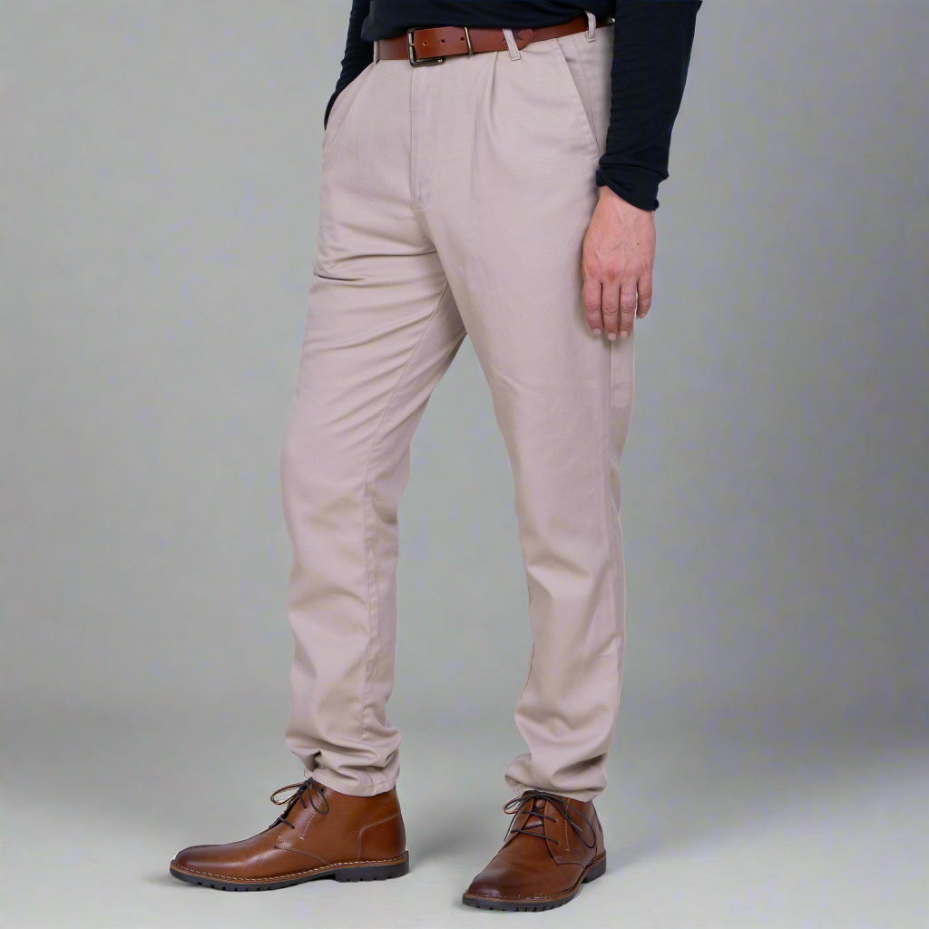 TEEK - High Rise Chino - Khaki PANTS TEEK DDA