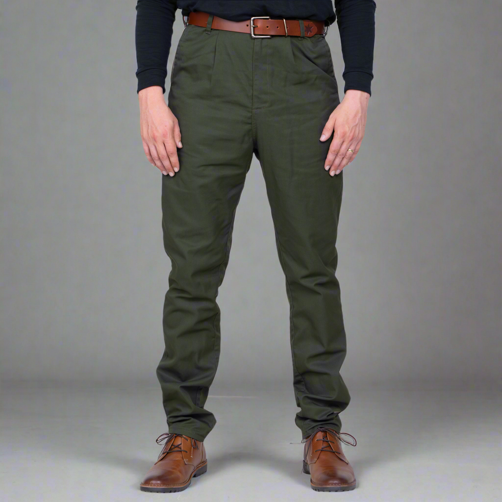 TEEK - High Rise Chino - Olive PANTS TEEK DDA 30 30