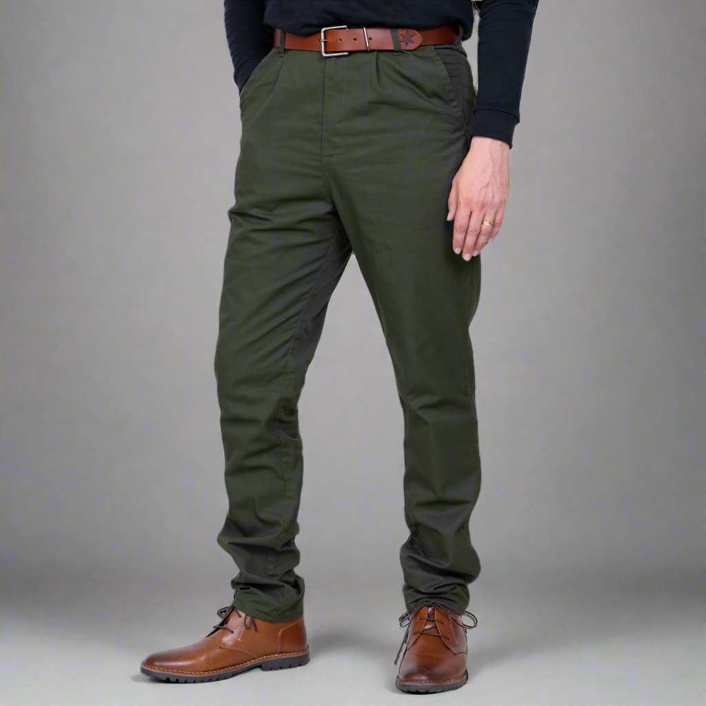 TEEK - High Rise Chino - Olive PANTS TEEK DDA