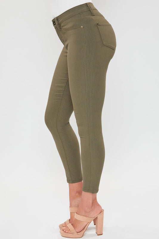 TEEK - Womens Petite Comfort Stretch Pants - Olive