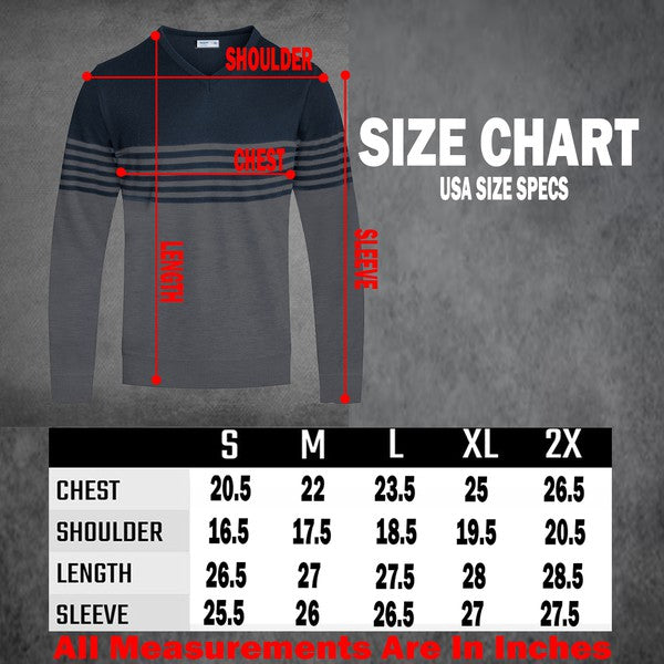 TEEK - Mens Knit V-Neck Pullover Sweater SWEATER TEEK FG