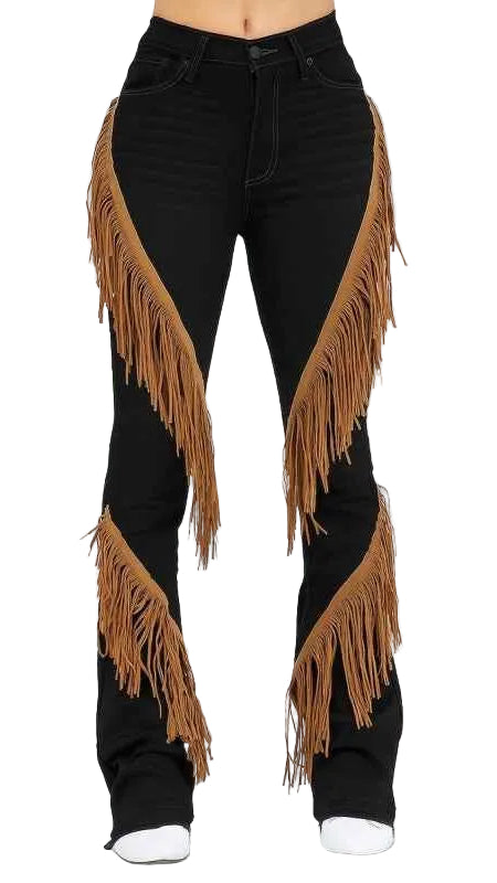 TEEK - Western Fringe Boot Cut Jean JEANS TEEK FG
