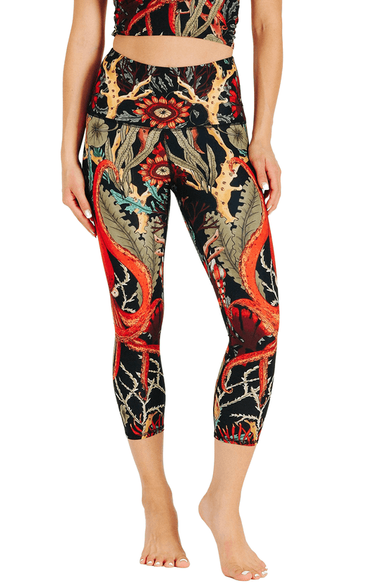 TEEK - Capri Legging - Coral My Name PANTS TEEK YD