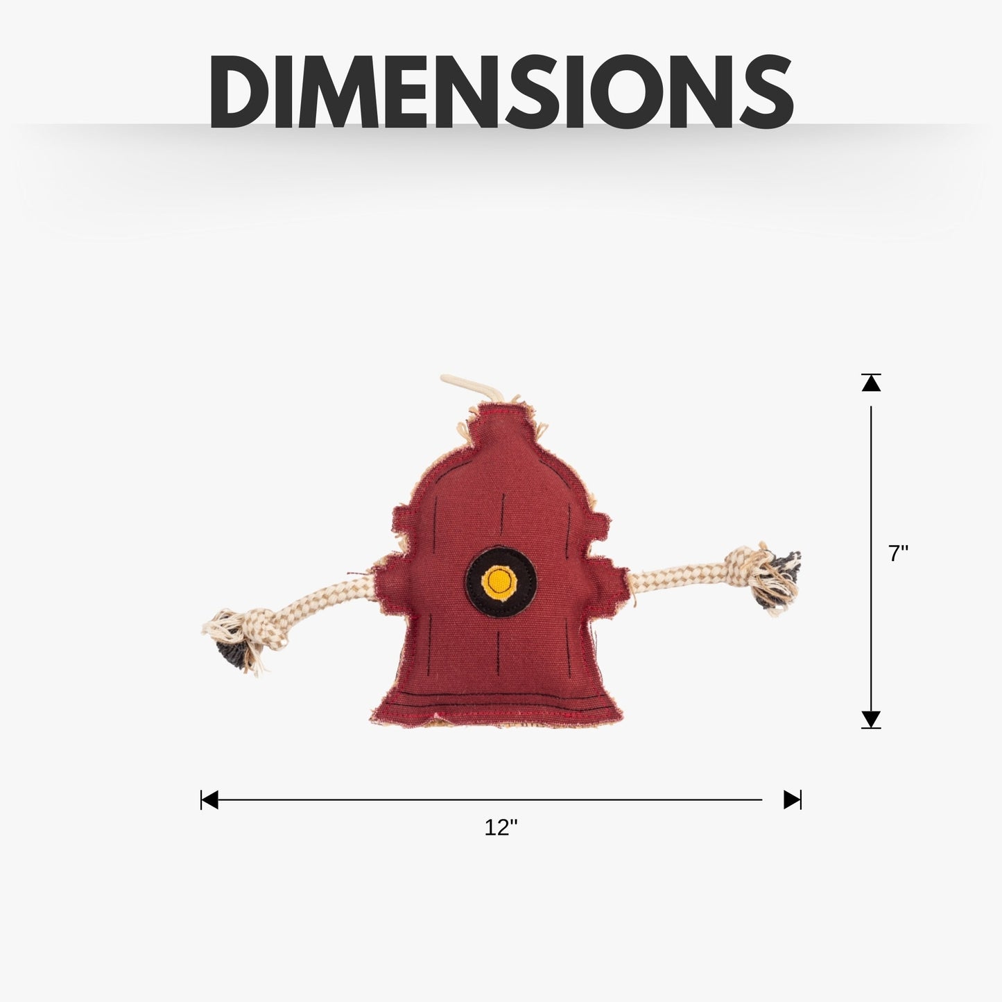 TEEK - Country Living Canvas & Jute Fire Hydrant Dog Chew Toy PET SUPPLIES TEEK APS