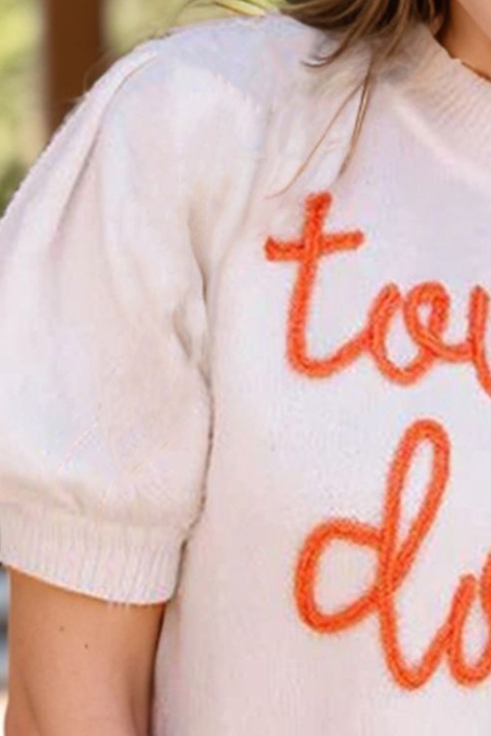 TEEK - White Mock Neck Short Sleeve Knit Top TOPS TEEK Trend