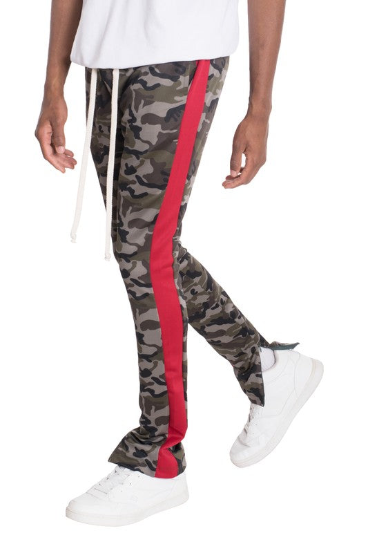 TEEK - NEUTRAL BLACK CAMO TRACK PANTS PANTS TEEK FG RED S