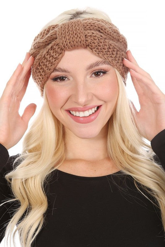 TEEK - WINTER CROCHET BOW TWISTED HEAD BAND TEEK FG