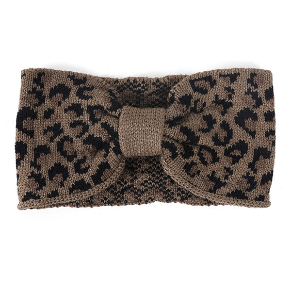 TEEK - LEOPARD PRINT WINTER HEADBAND HEADBAND TEEK FG Dark