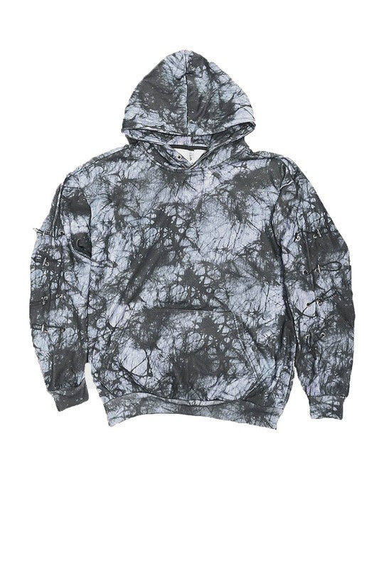 TEEK - MENS TYE DYE DRAWSTRINGS HOODIE AND SWEAT SET SET TEEK FG