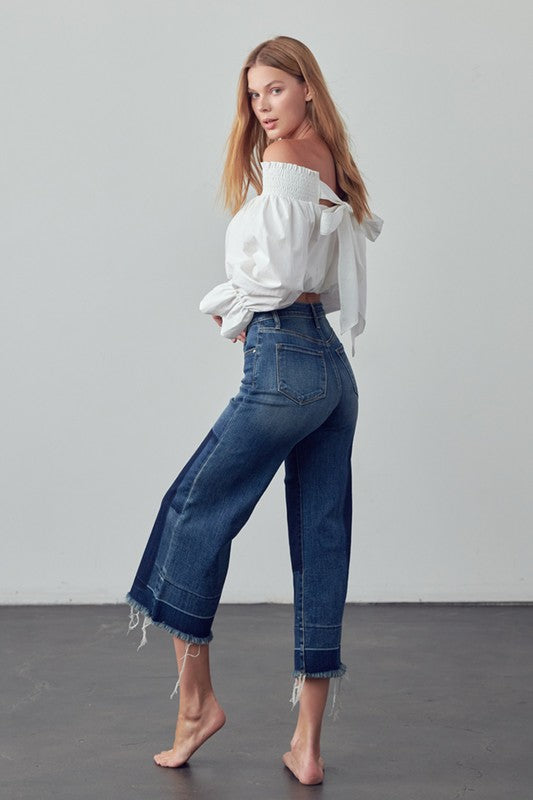 TEEK - Mid Rise Crop Flare Jeans JEANS TEEK FG