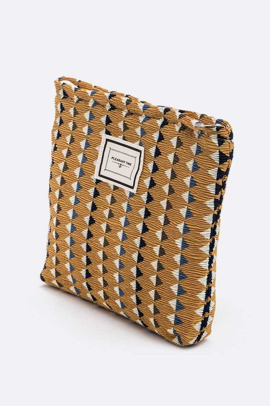 TEEK - Crinkle Vintage Print Large Cosmetic Pouch BAG TEEK FG