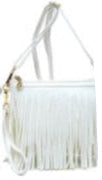TEEK - Western Fringe Clutch Cross Body Bag BAG TEEK FG WHITE