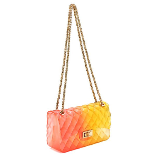 TEEK - Quilt Embossed Color Jelly Shoulder Bag BAG TEEK FG