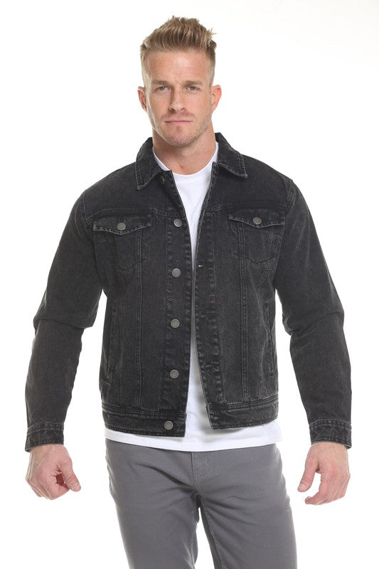TEEK - Black Men's Denim Jacket JACKET TEEK FG