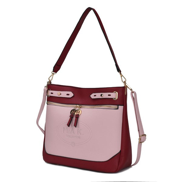 TEEK - MKF Collection Evie Two Tone Shoulder Bag BAG TEEK FG Wine - Pink