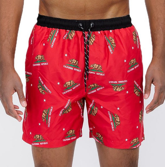 TEEK - All Cali Swim Shorts SWIMWEAR TEEK FG RED S