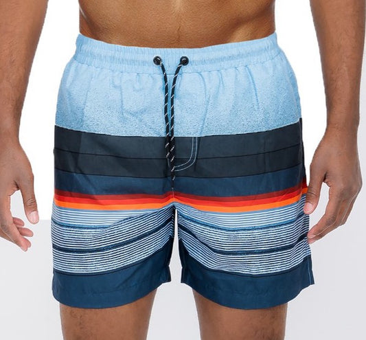 TEEK - Blue Stripes Swim Shorts SWIMWEAR TEEK FG S