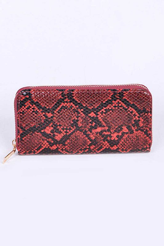 TEEK - Python Printed Fashion Wallet BAG TEEK FG Red