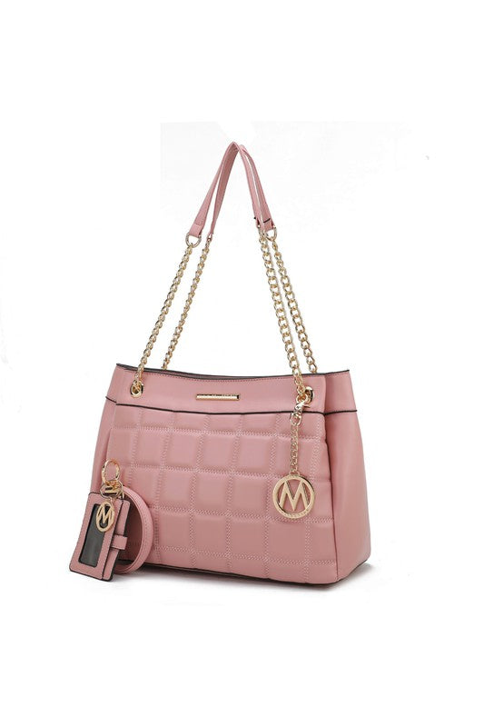 TEEK - MKF Collection Mabel Quilted Shoulder Bag BAG TEEK FG Pink  
