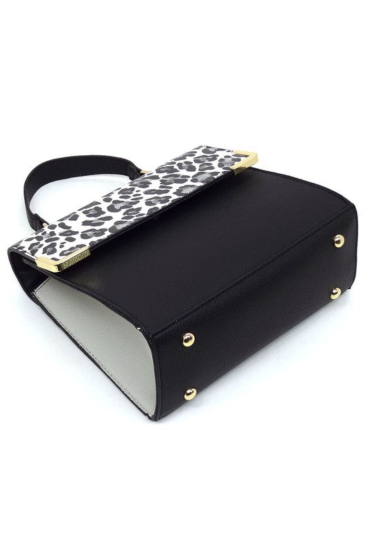 TEEK - Colorblock Top Handle Satchel BAG TEEK FG