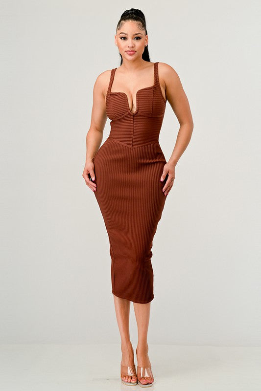 TEEK - Brown Babe Midi Dress DRESS TEEK FG