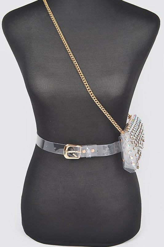 TEEK - Plus Size Studded Stadium Convertible Fanny Pack BAG TEEK FG