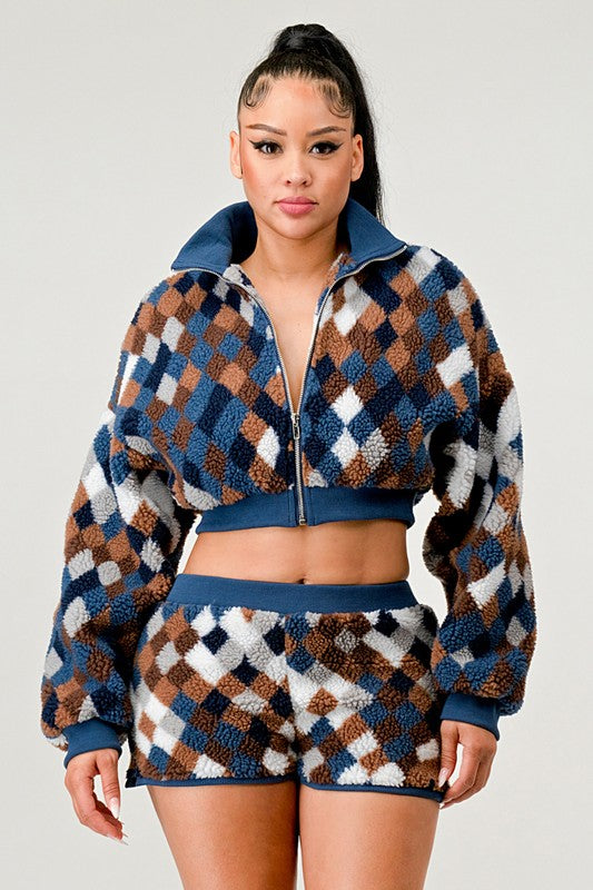 TEEK - CHECKER PRINT TWO PIECE SET SET TEEK FG