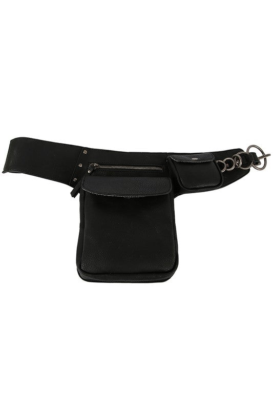 TEEK - Ring Fanny Pack Sling Bag BAG TEEK FG Black