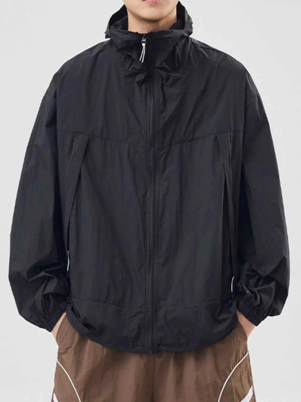 TEEK - Mens Plus Size Lightweight Hooded Windbreaker Jacket JACKET TEEK Trend