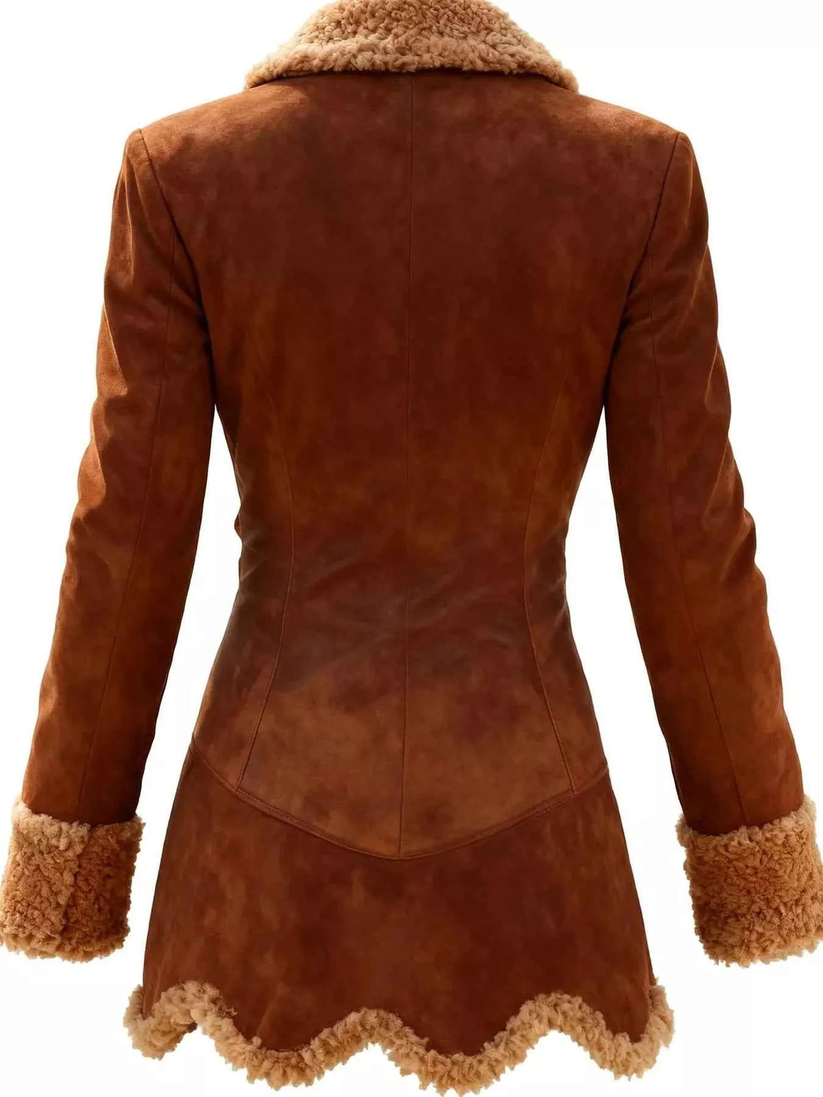 TEEK - Vintage Suede Sherpa Trimmed Winter Coat COAT TEEK Trend