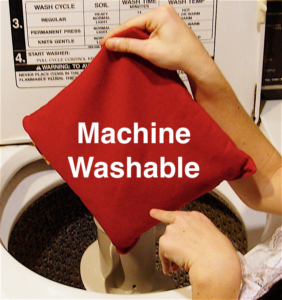 TEEK - Summer Stack – 3 Square Denim Pillows – Red Blue & Natural PILLOW TEEK HCP