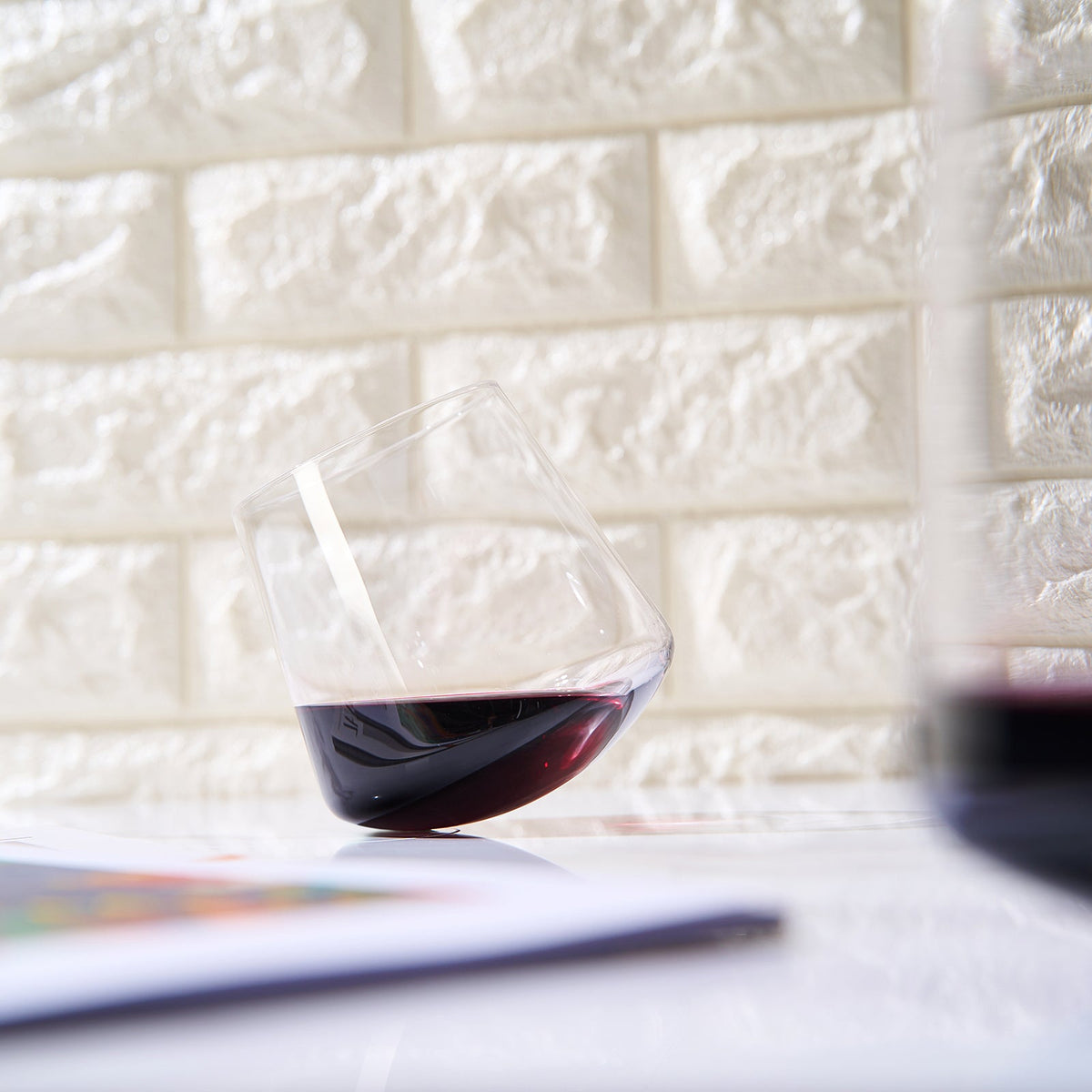 TEEK - Classica Un-Spillable Stemless Wine Glassware Set HOME DECOR TEEK KS