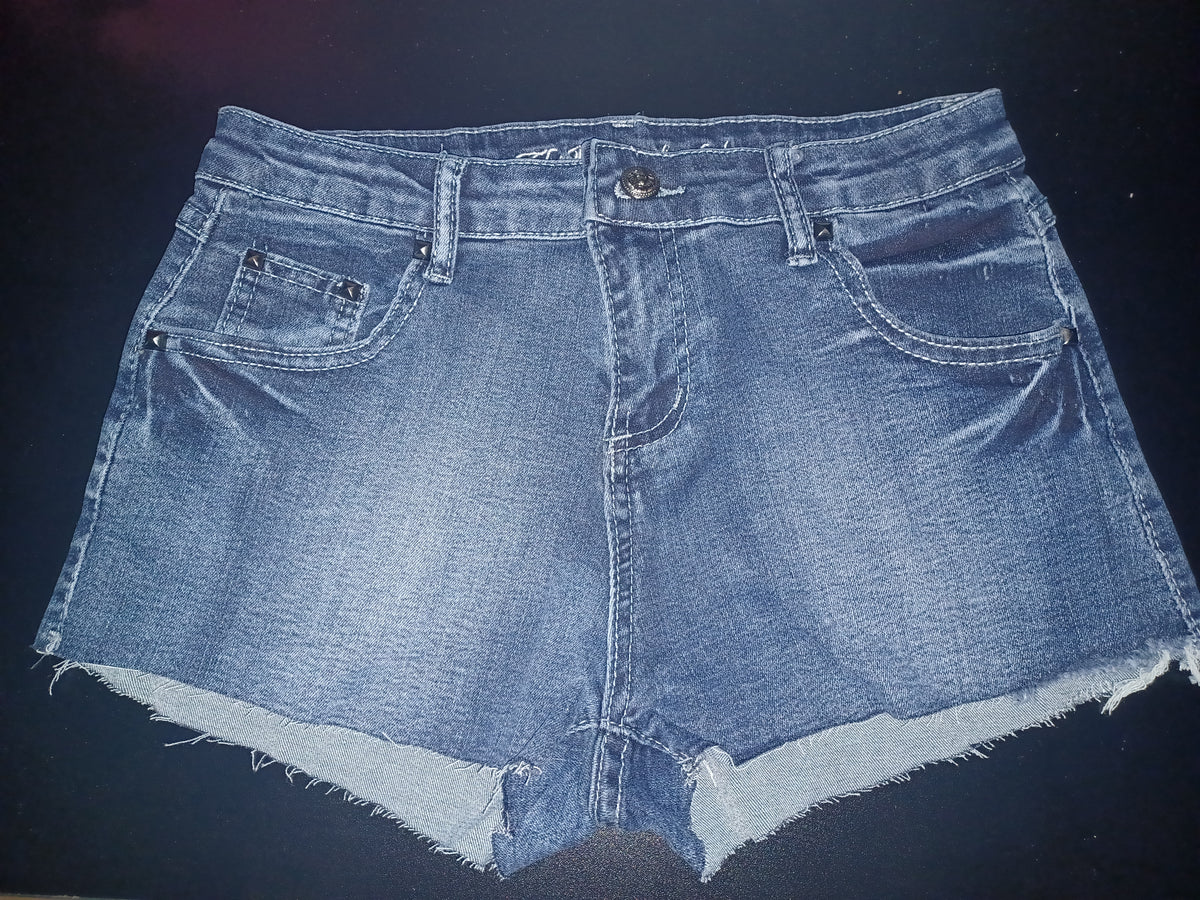 TEEK - British Flag Print Mini Denim Shorts SHORTS theteekdotcom