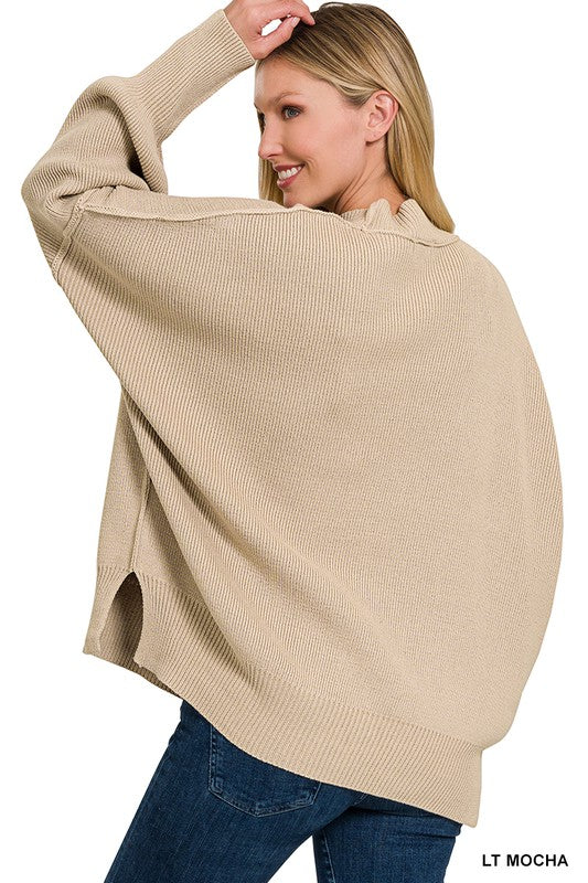 TEEK - Side Slit Oversized Sweater SWEATER TEEK FG