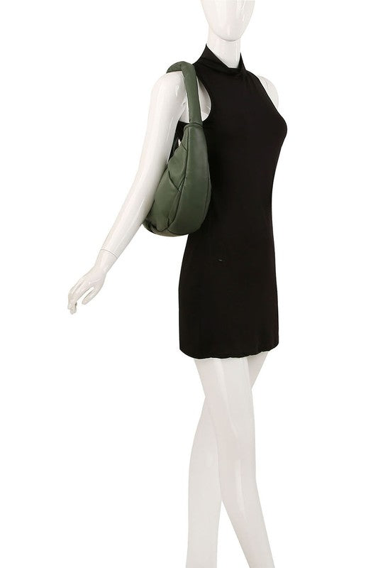 TEEK - Ecostitch Puffy Woven Hobo Shoulder Bag BAG TEEK FG