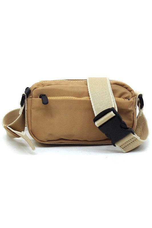 TEEK - Nylon Fanny Pack Crossbody Bag BAG TEEK FG TAUPE