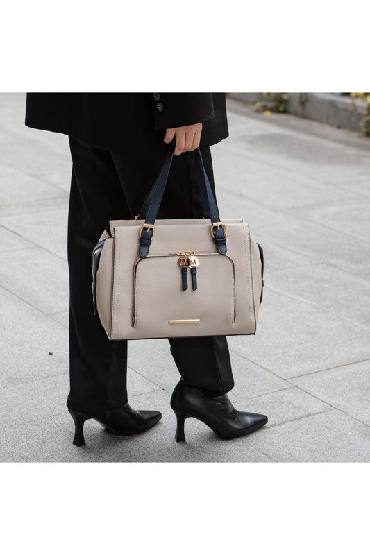 TEEK - Elise Color-Block Satchel Bag BAG TEEK FG