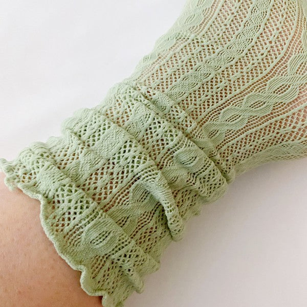 TEEK - White Slouch Crochet Lace Socks 2 Pairs SOCKS TEEK FG   