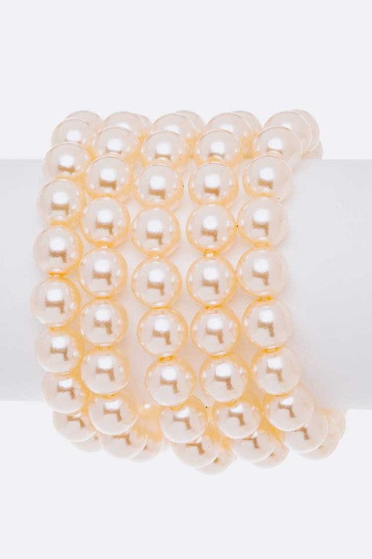 TEEK - Rose Pearl Layer Stretch Bracelet JEWELRY TEEK FG